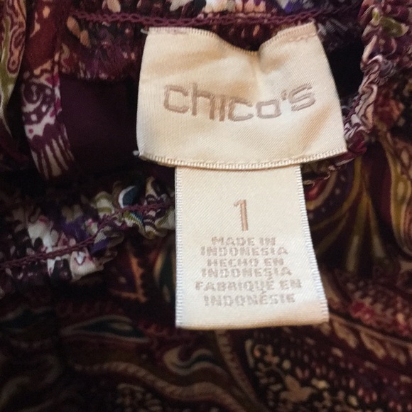 Chico’s paisley blouse - Picture 6 of 7